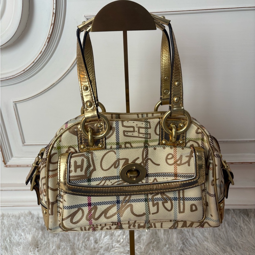 Coach Multicolor Signature Handbag